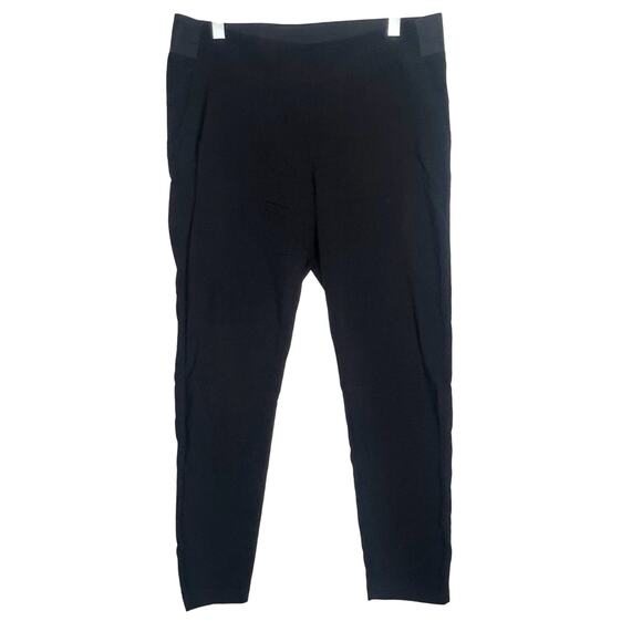 32 DEGREES HEAT Skinny Pants High Rise Elastic Waist Stretch Black Size Large - Picture 1 of 7